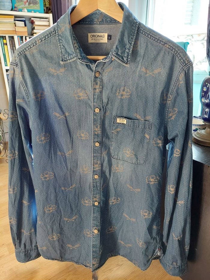 Chemise en jeans fantaisie qL