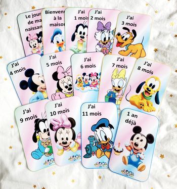 Cartes étape - Disney Babies