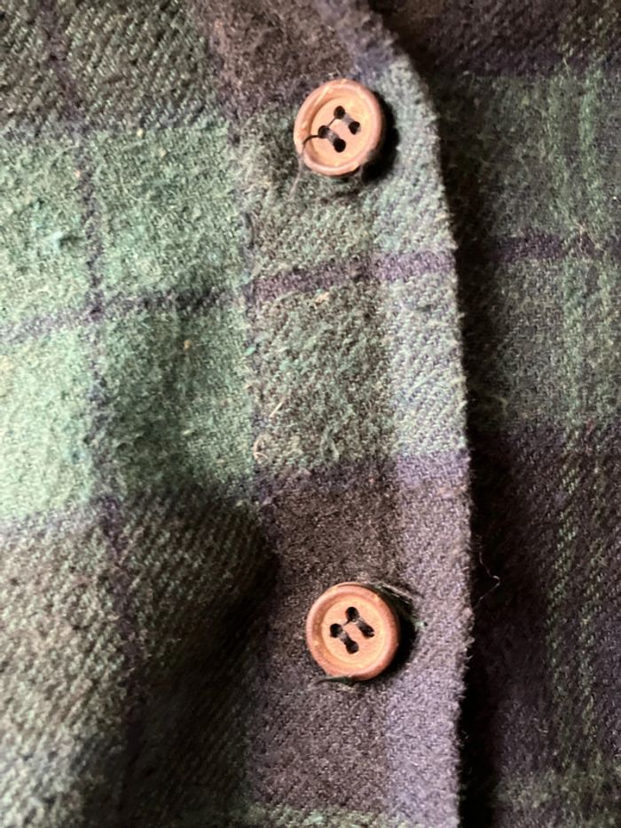 Chemise épaisse à carreaux verte - photo numéro 2