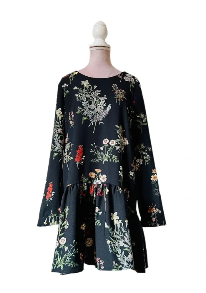 🖤🌿Robe combishort fleuri Boho chic Zara S/36 Floral print Romper dress🌿🖤 - photo numéro 7