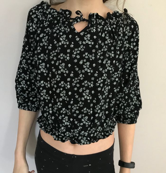 Top fleuri kiabi xxs neuf