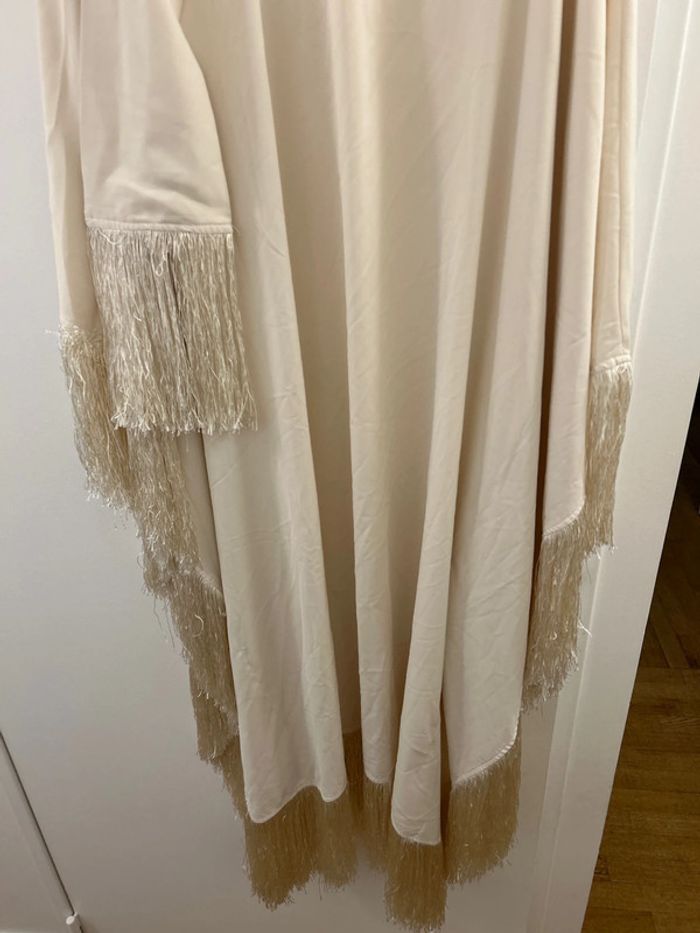 Robe blanche a Frange T L - photo numéro 2