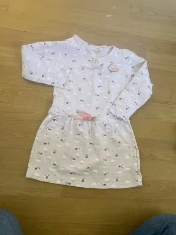 Robe à manches longues matière légère Orchestra fille 3 ans
