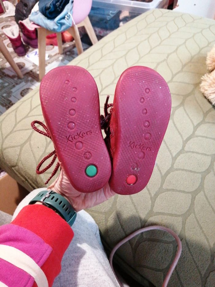 Bottines kickers feuilles - photo numéro 7