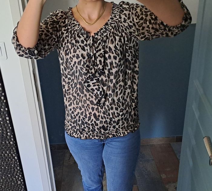 Blouse pour femmes léopard taille S Promod - photo numéro 4