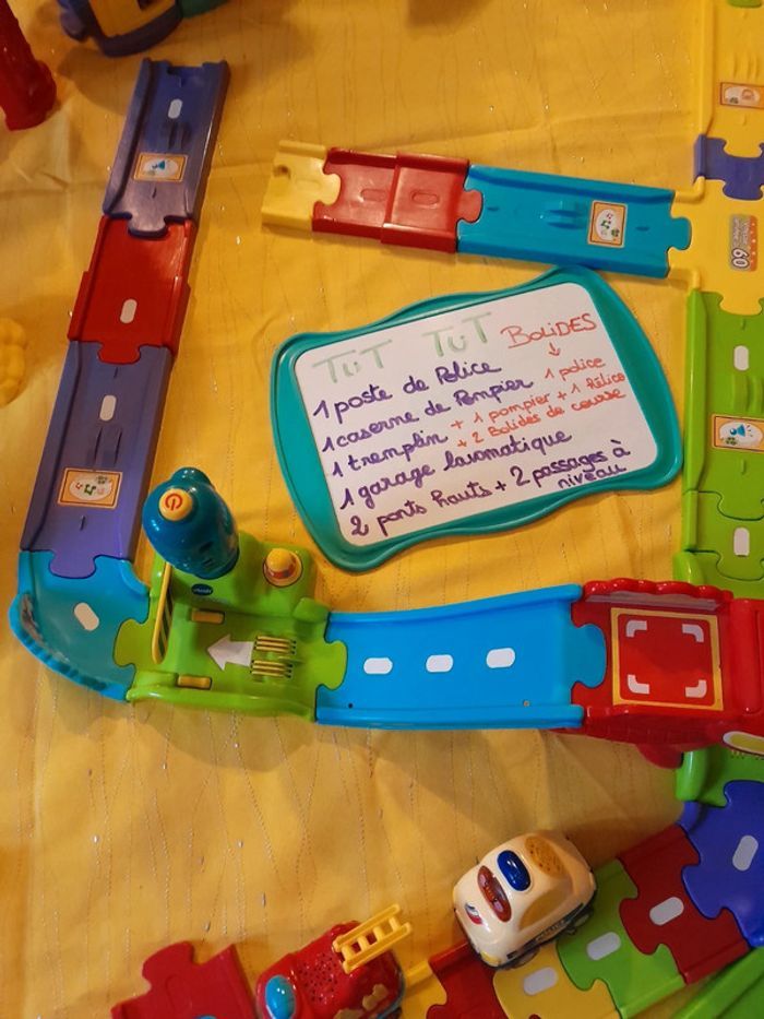 Énorme Lot / ensemble de Tut Tut Bolide Vtech Avec 5 Bolides - photo numéro 7