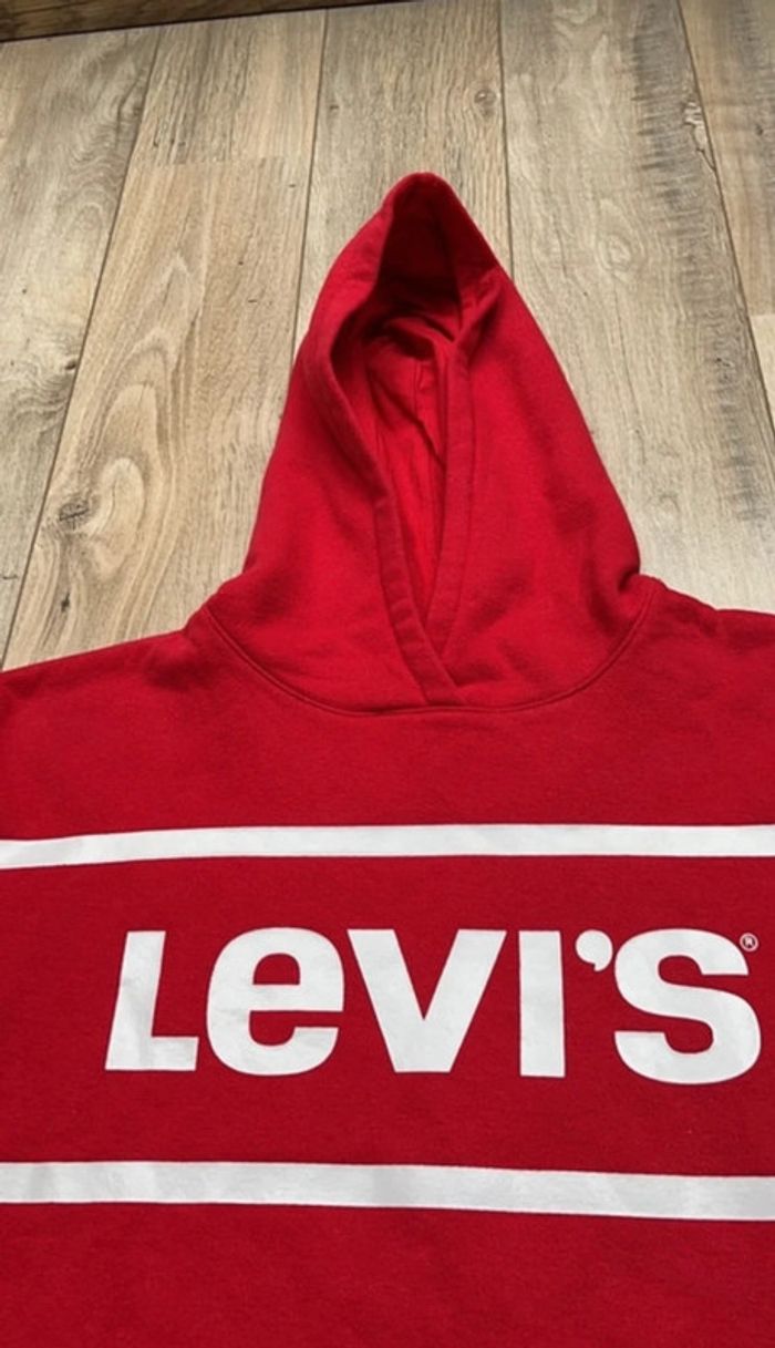 Sweat à capuche Levi’s rouge 12 ans - photo numéro 2