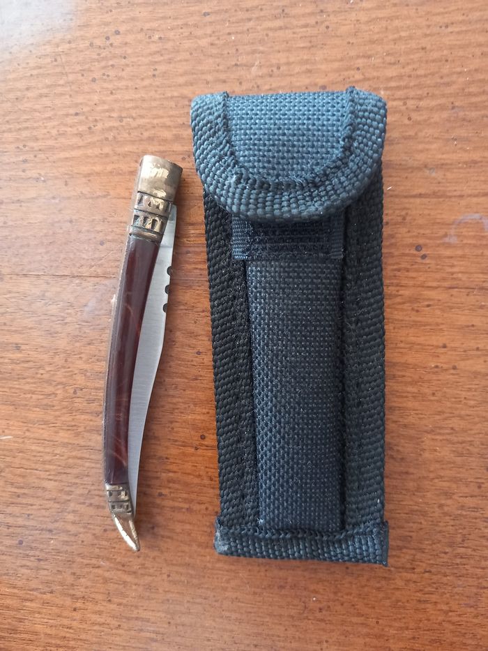 Couteau pliant avec etui - photo numéro 3