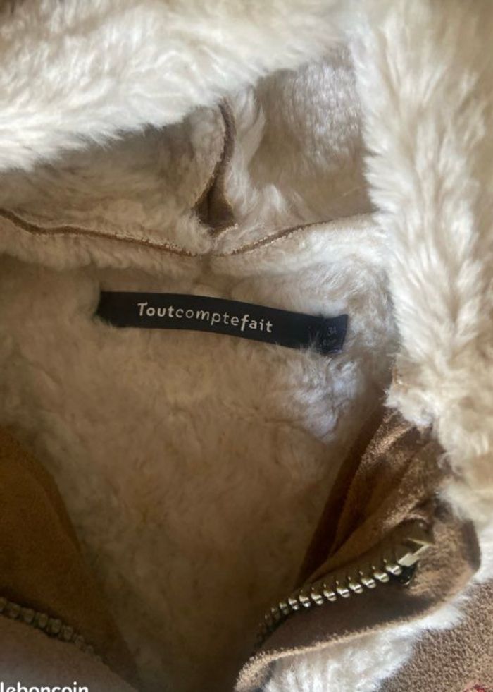 Manteau fille Tout compte fait 3/4 ans - doublé chaud à capuche Taille 36 mois / 98 cm • Bon état - photo numéro 5