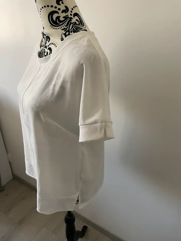 T-shirt blanc ample - Coupe moderne - Taille 38 - photo numéro 3