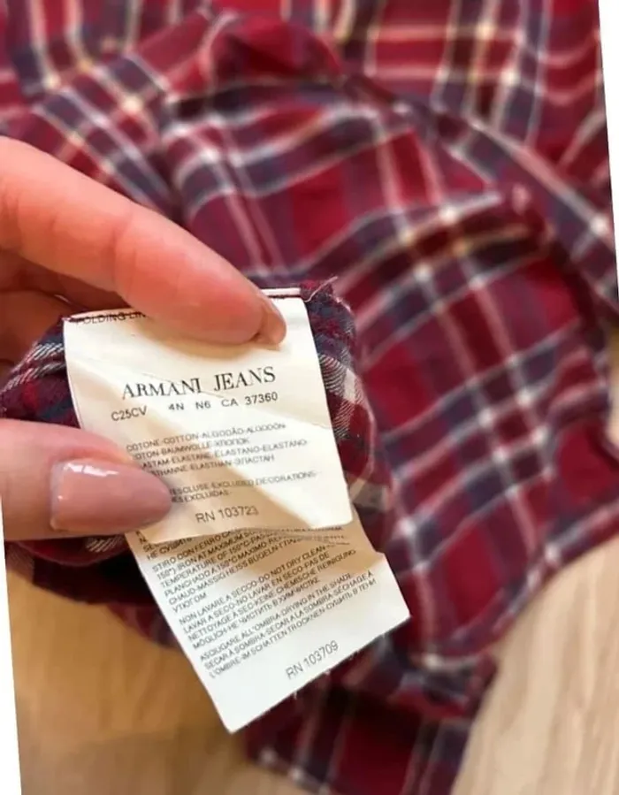 Chemise homme à carreaux Armani taille XL - photo numéro 7