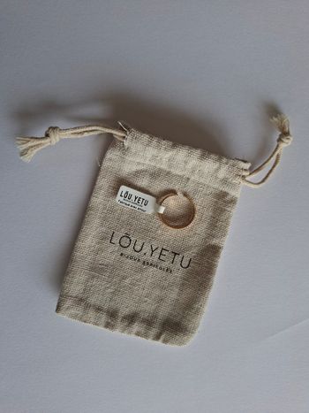 Bague Lou Yetu TOM dorée – Taille ajustable – Neuve avec étiquette