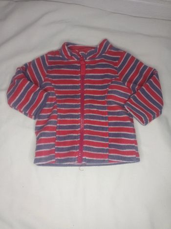 Veste polaire rayées