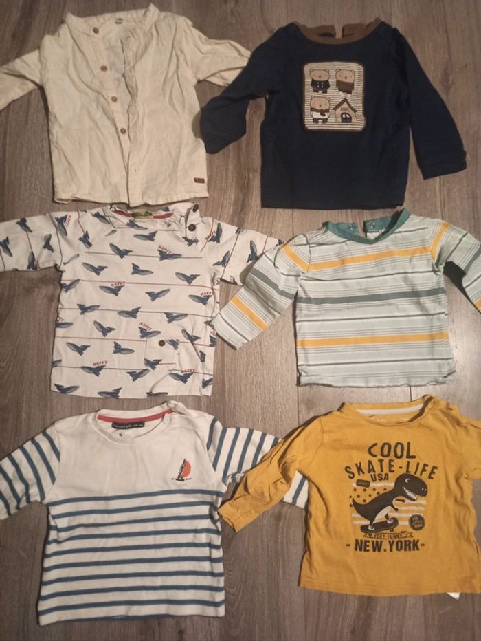 Lot t-shirt manches longues
