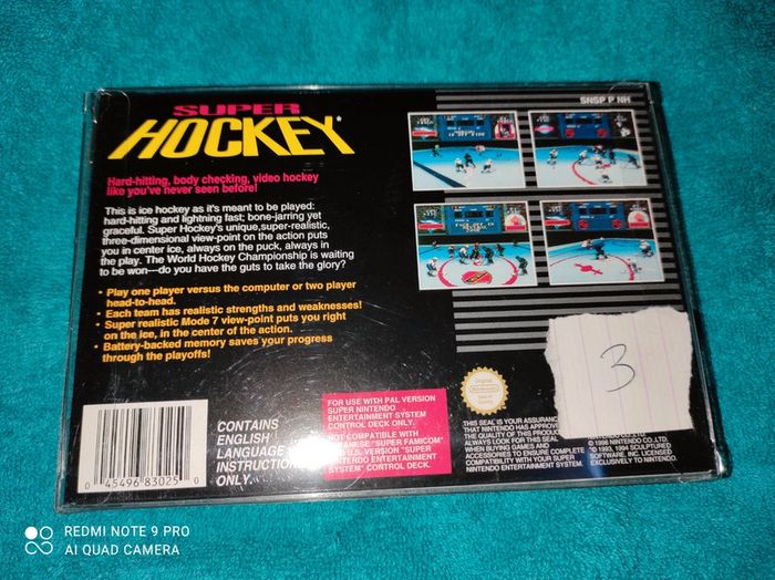 Super hockey super Nintendo - photo numéro 2