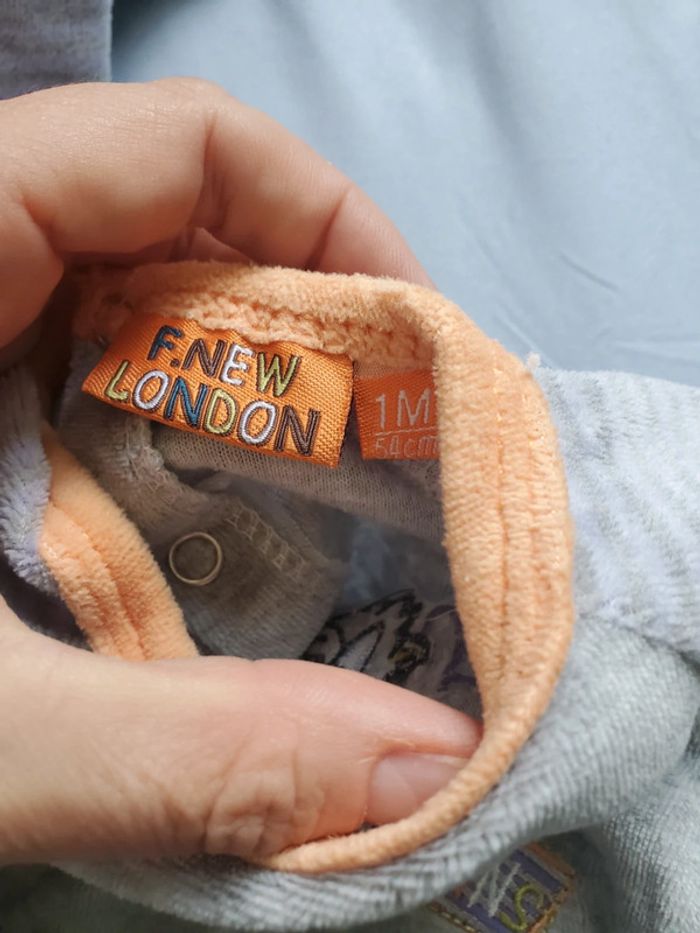 Pyjama velours taille 1 mois bon état - photo numéro 3