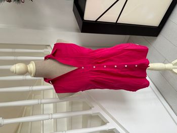 Chemise manches courtes Tommy Hilfiger rose fuchsia