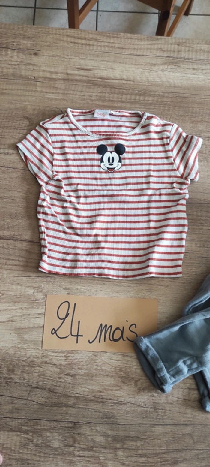 Salopette et t-shirt Mickey - photo numéro 8