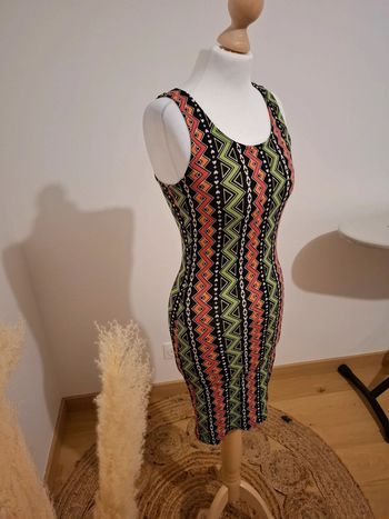 Robe moulante à motifs H&M taille XS 34