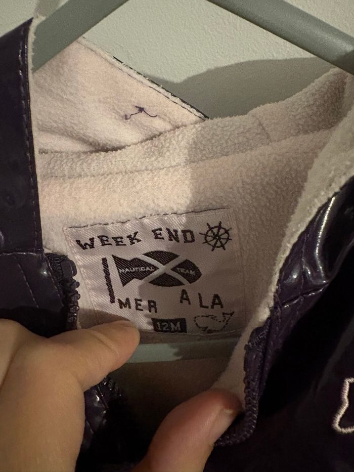 Imperméable de pluie bébé – Week-end à la mer – Taille 12 mois – Violet - photo numéro 3