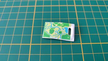 Petite carte rectangulaire référence 30 64 9054 pièce détachée Playmobil #B85