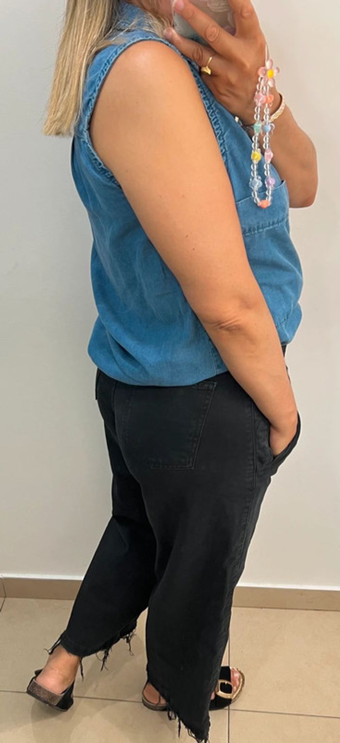 🌸Chemise sans manche en Lyocell Pull & Bear Taille M - photo numéro 4