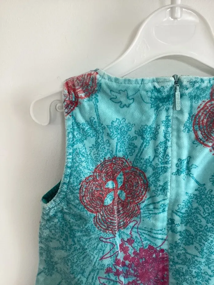 Robe Kenzo 6 mois bleu rouge - photo numéro 7