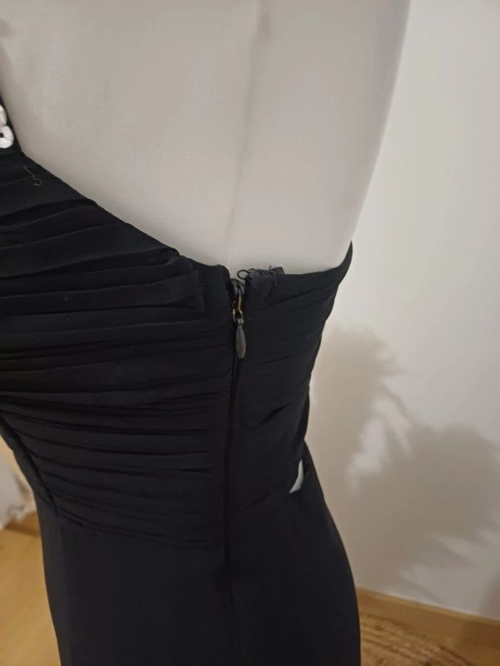 Robe longue noire de soirée/cocktail avec sequins Lipsy taille XS 34 - photo numéro 6