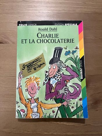 Livre vintage Charlie et la chocolaterie