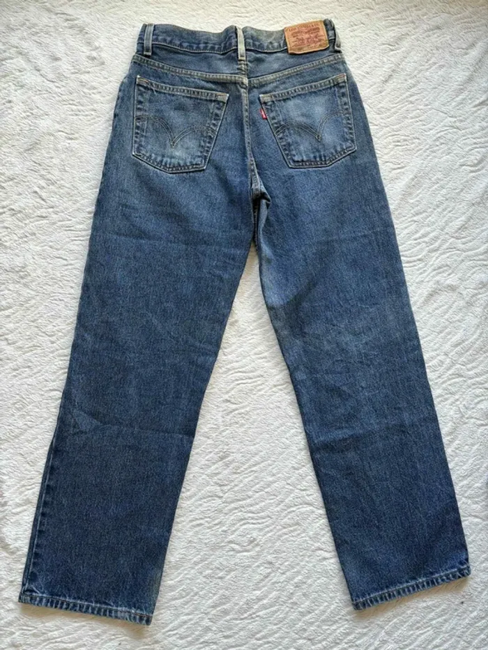 Jean Levi’s 550 femme Relaxed Fit Bleu stonewashed délavé Rare modèle US W27 L29 S/36 2000s - photo numéro 12