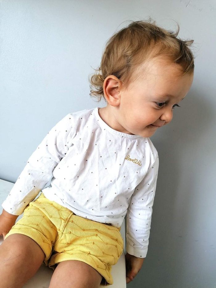 9 12 mois bebe fille ensemble teeshirt et short