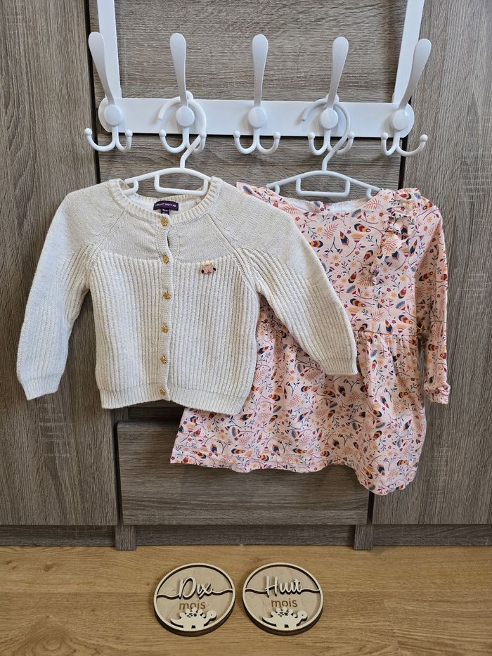 Vêtement Bébé Fille - Robe + Giiet - Sergent Major - 18 mois 80 cm