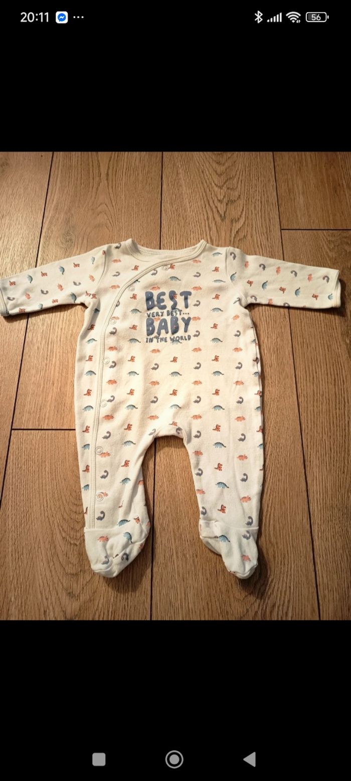 Lot pyjamas velours taille 3 mois - photo numéro 2