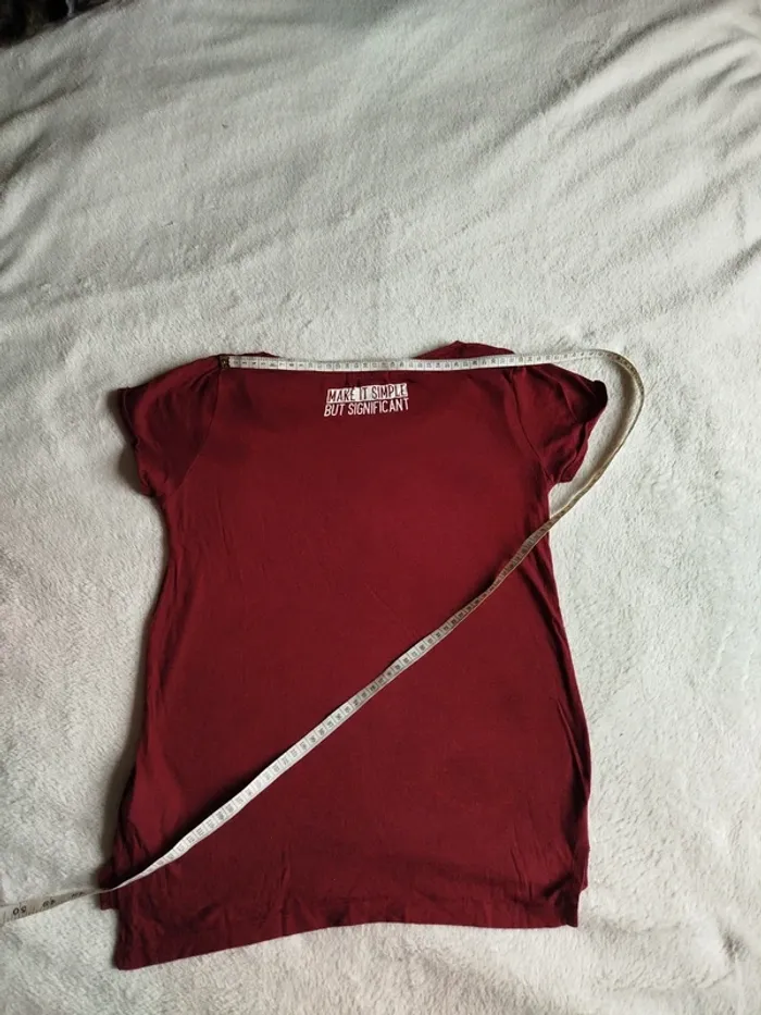 T-shirt Jennyfer bordeaux taille XS - photo numéro 8