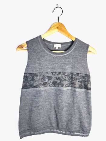 Pull sans Manches Femme Escada Sport Gris - Taille L