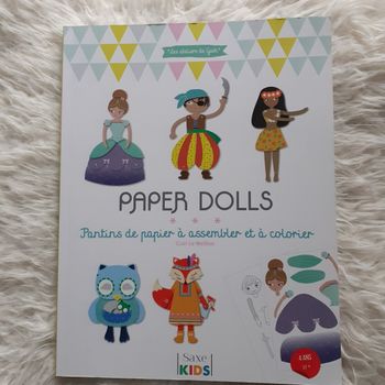 Livre 20 personnages/Pantins carton à assembler et colorier