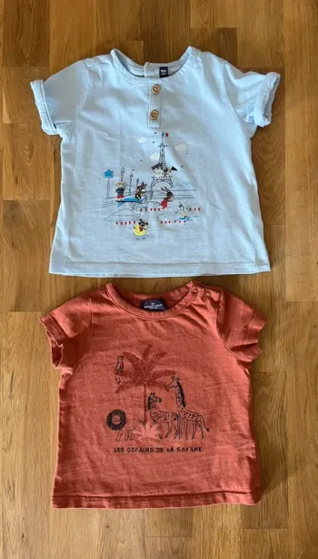 Lot de 2 t-shirts Sergent Major 12 mois