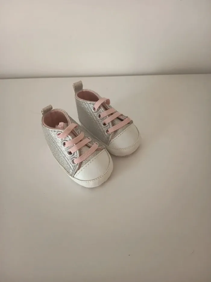 Chaussons argenté