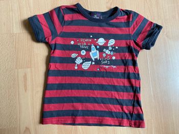 Beau T-shirt MC à rayures SERGENT MAJOR T. 5 ans/110 cm garçon TBE