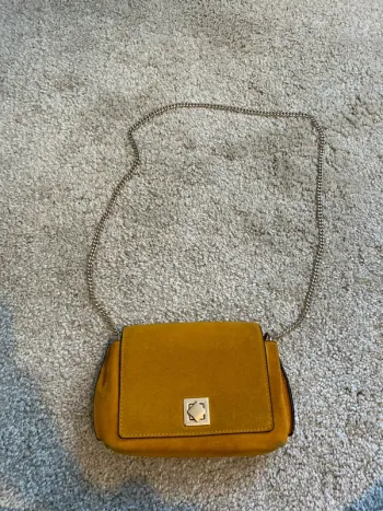 Sac nubuk jaune Mango