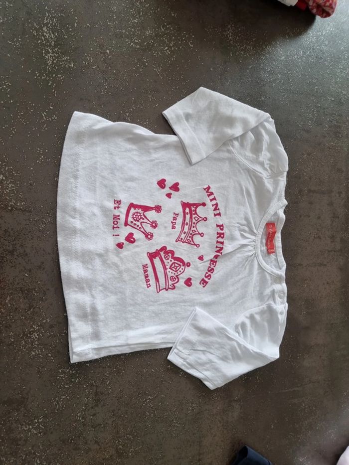 Tee shirt manches longues en 12 mois