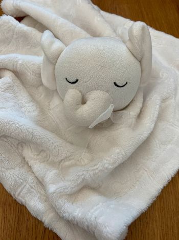 Doudou blanc Éléphant