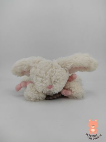 Doudou Lapin blanc rose DC2672 Doudou et compagnie