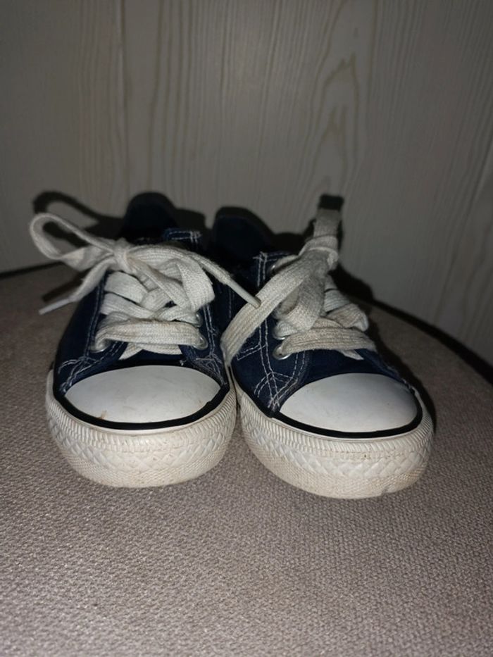 Basket en toile bleu marine - photo numéro 3