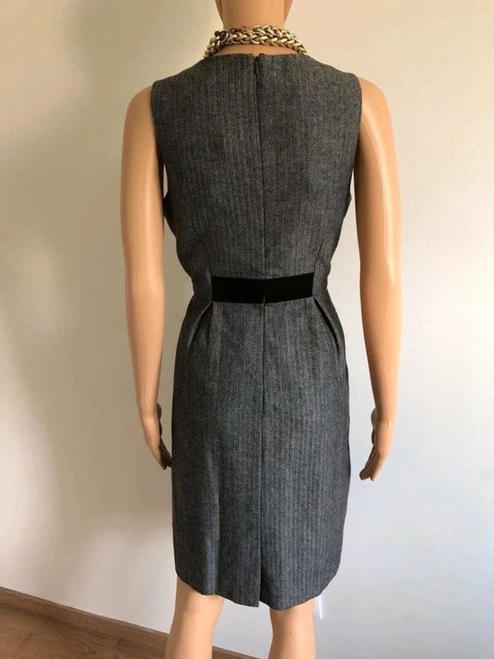 Robe d'hiver grise et noire neuve sans manches Fever London taille 38 - photo numéro 7