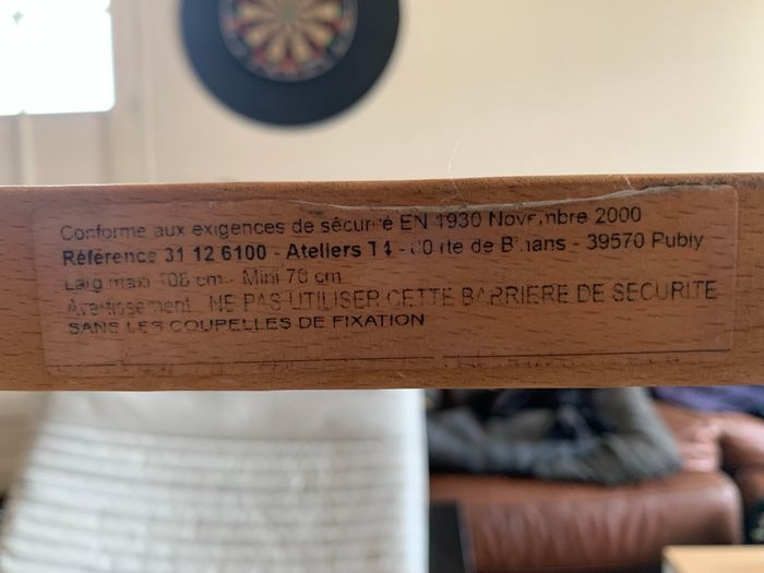 Barrière de sécurité enfants