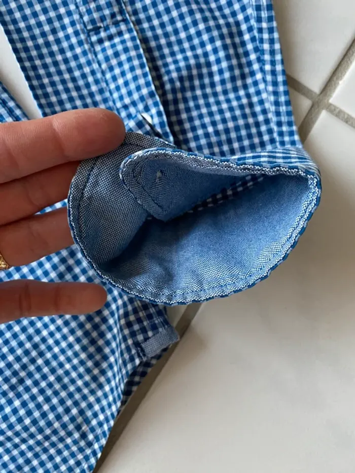 Chemise Levi’s à carreaux bleu & blanc – Étiquette blanche – Taille M – Parfait état - photo numéro 6