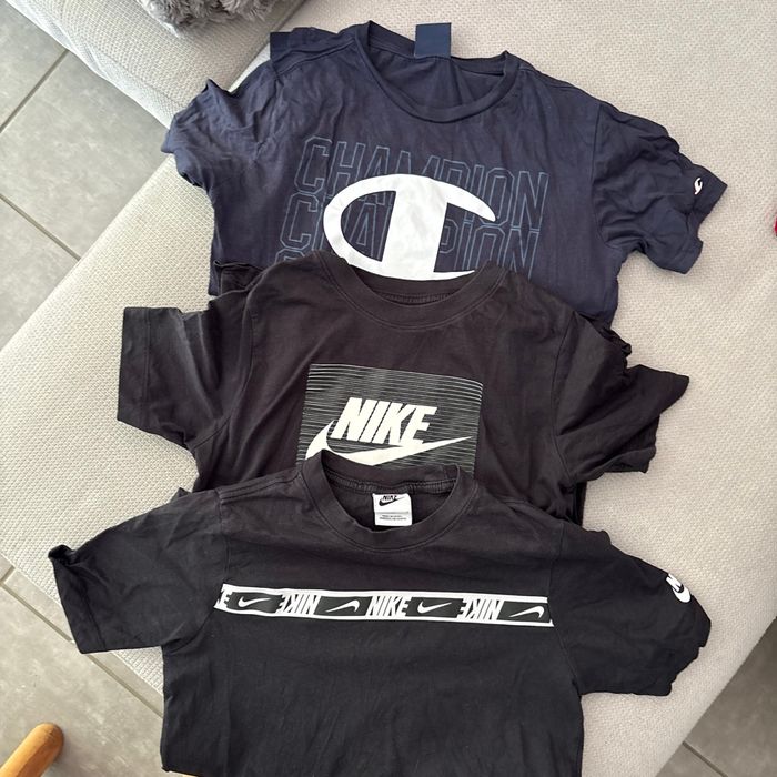 3  tee shirt champion et Nike