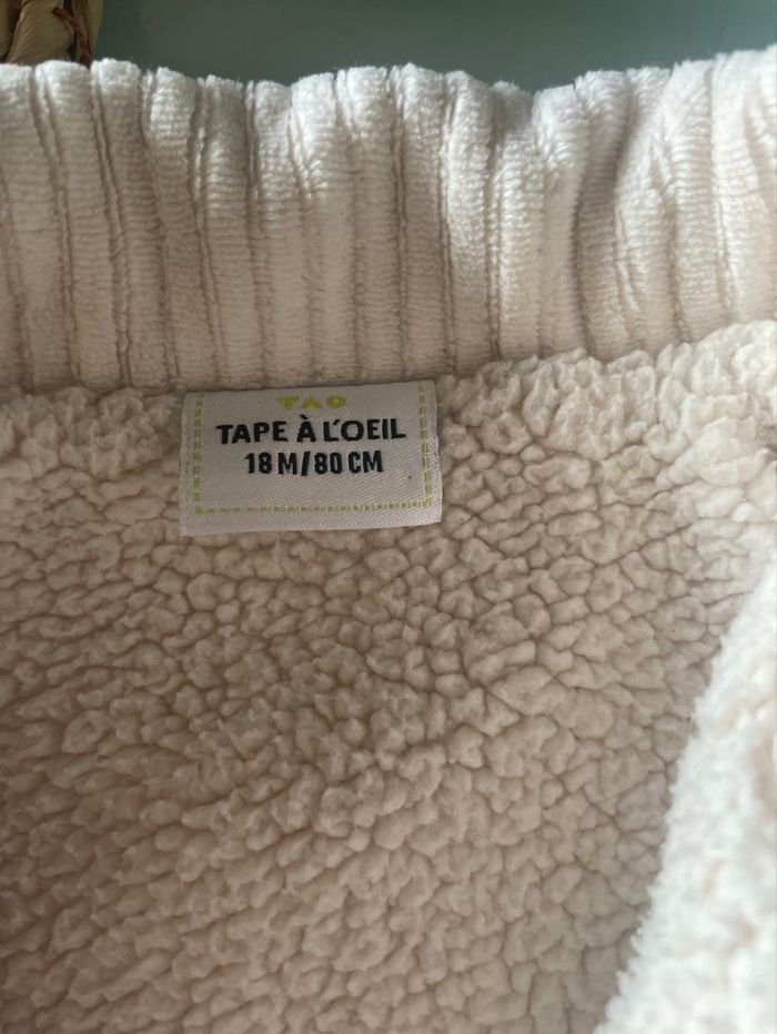 Veste garçon en velours beige - photo numéro 2