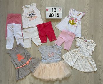 Lot été 12 mois fille